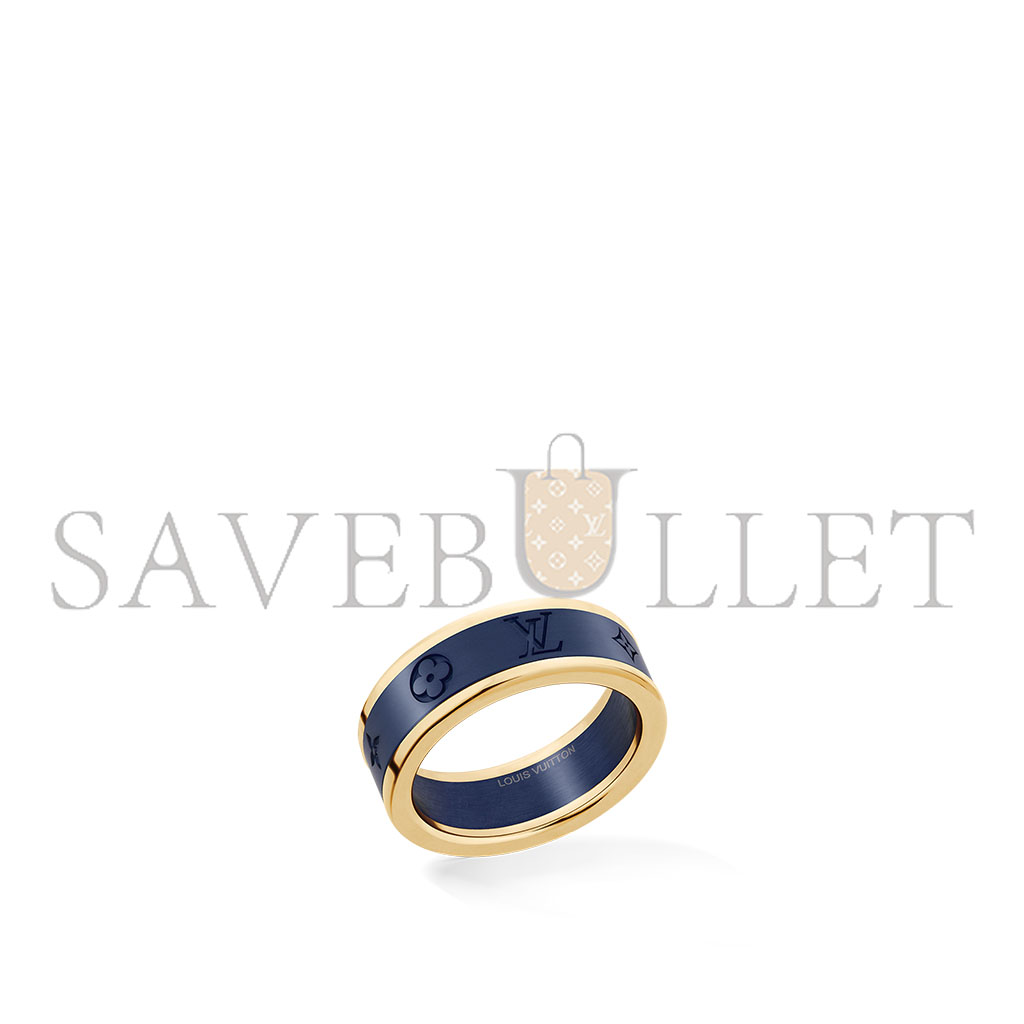 l**is V*t*n les gastons V*t*n small ring, yellow gold and titanium q0h44q